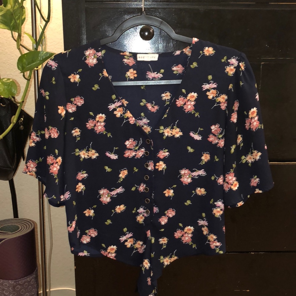 Flower crop top